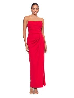 NWT BETSY & ADAM FLORA STRAPLESS CORSET GOWN STYLE# A26841 SIZE 12
